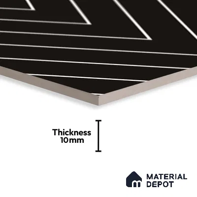 Patterned Look Wall & Floor Tile TL 09169 B | Matte Finish 12 x 12 inch Ceramic Tile - 10 mm | Suitable For Kitchen, Bathroom, Bedroom & Office | Please Expect a Slight Variation of Pattern