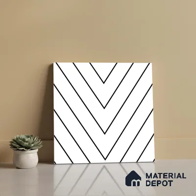 Patterned Look Wall & Floor Tile TL 09169 | Matte Finish 12 x 12 inch Ceramic Tile - 10 mm | Suitable For Kitchen, Bathroom, Bedroom & Office | Please Expect a Slight Variation of Pattern
