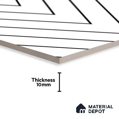 Patterned Look Wall & Floor Tile TL 09169 | Matte Finish 12 x 12 inch Ceramic Tile - 10 mm | Suitable For Kitchen, Bathroom, Bedroom & Office | Please Expect a Slight Variation of Pattern
