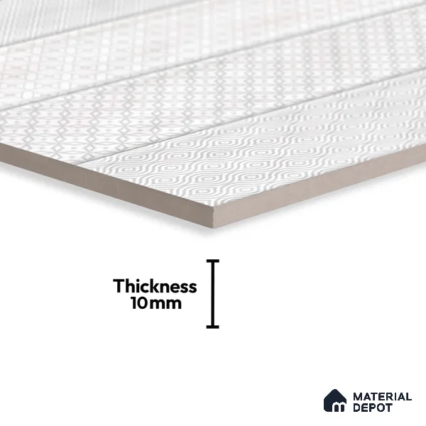 Faux Subway Look Wall Tile TL 09157 | Glossy Finish 12 x 12 inch Ceramic Tile - 10 mm | Suitable For Kitchen, Bathroom & Dining Area | Please Expect a Slight Variation of Pattern