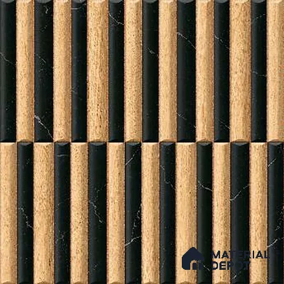 Patterned Look Wall Tile TL 09162 | Matte Finish 12 x 12 inch Ceramic Tile - 10 mm | Suitable For Kitchen, Bathroom, Bedroom & Office | Please Expect a Slight Variation of Pattern