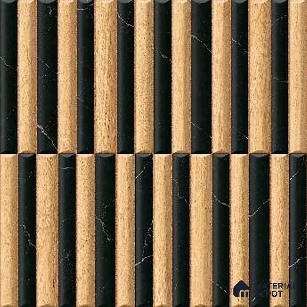 Patterned Look Wall Tile TL 09162 | Matte Finish 12 x 12 inch Ceramic Tile - 10 mm | Suitable For Kitchen, Bathroom, Bedroom & Office | Please Expect a Slight Variation of Pattern