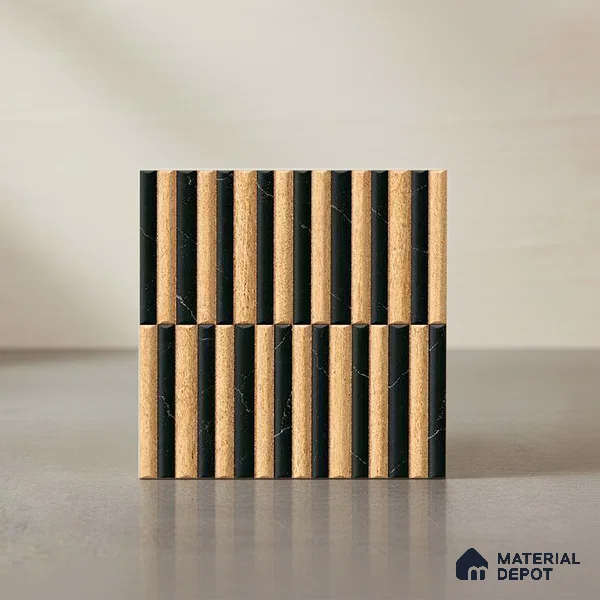 Patterned Look Wall Tile TL 09162 | Matte Finish 12 x 12 inch Ceramic Tile - 10 mm | Suitable For Kitchen, Bathroom, Bedroom & Office | Please Expect a Slight Variation of Pattern