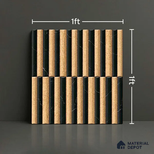 Patterned Look Wall Tile TL 09162 | Matte Finish 12 x 12 inch Ceramic Tile - 10 mm | Suitable For Kitchen, Bathroom, Bedroom & Office | Please Expect a Slight Variation of Pattern
