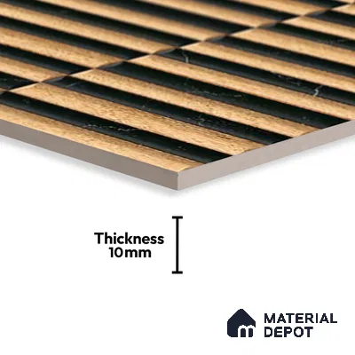 Patterned Look Wall Tile TL 09162 | Matte Finish 12 x 12 inch Ceramic Tile - 10 mm | Suitable For Kitchen, Bathroom, Bedroom & Office | Please Expect a Slight Variation of Pattern