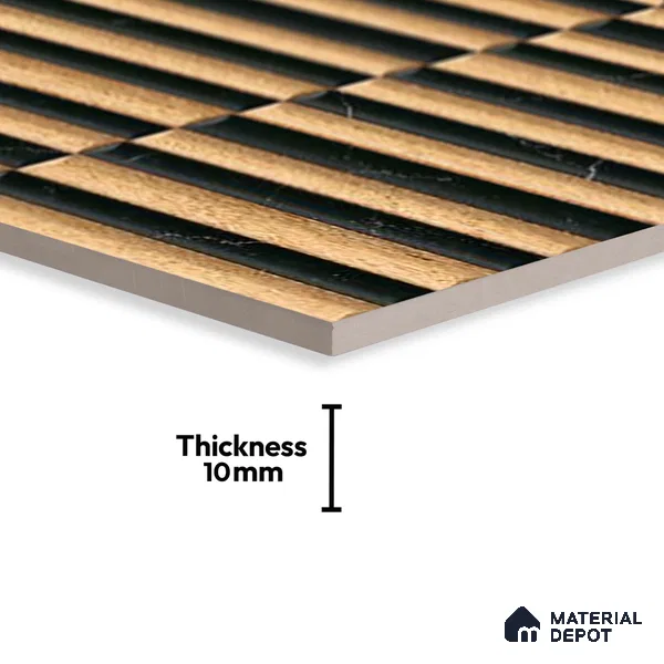 Patterned Look Wall Tile TL 09162 | Matte Finish 12 x 12 inch Ceramic Tile - 10 mm | Suitable For Kitchen, Bathroom, Bedroom & Office | Please Expect a Slight Variation of Pattern