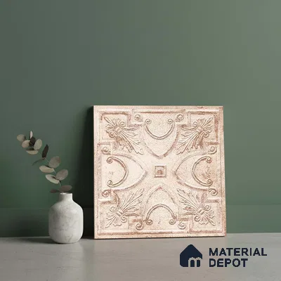 Patterned Look Wall Tile TL 09154 B | Matte Finish 12 x 12 inch Ceramic Tile - 10 mm | Suitable For Kitchen, Bathroom, Bedroom & Office