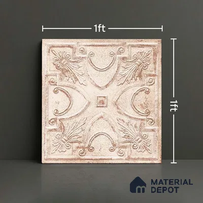 Patterned Look Wall Tile TL 09154 B | Matte Finish 12 x 12 inch Ceramic Tile - 10 mm | Suitable For Kitchen, Bathroom, Bedroom & Office