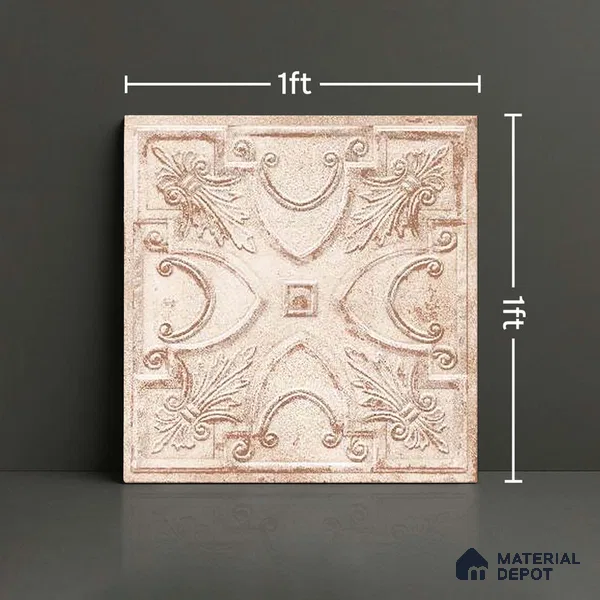Patterned Look Wall Tile TL 09154 B | Matte Finish 12 x 12 inch Ceramic Tile - 10 mm | Suitable For Kitchen, Bathroom, Bedroom & Office