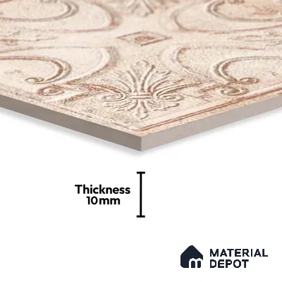 Patterned Look Wall Tile TL 09154 B | Matte Finish 12 x 12 inch Ceramic Tile - 10 mm | Suitable For Kitchen, Bathroom, Bedroom & Office