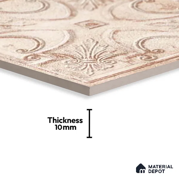 Patterned Look Wall Tile TL 09154 B | Matte Finish 12 x 12 inch Ceramic Tile - 10 mm | Suitable For Kitchen, Bathroom, Bedroom & Office