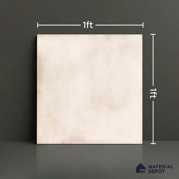 Stone Look Wall & Floor Tile TL 09154 F | Matte Finish 12 x 12 inch Ceramic Tile - 10 mm | Suitable For Kitchen, Bathroom, Bedroom & Office
