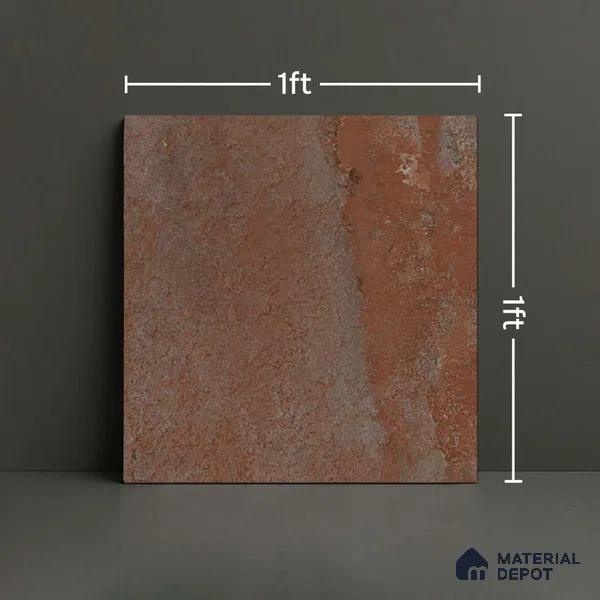 Stone Look Floor Tile TL 09154 H | Matte Finish 12 x 12 inch Ceramic Tile - 10 mm | Suitable For Kitchen, Bathroom, Bedroom & Office