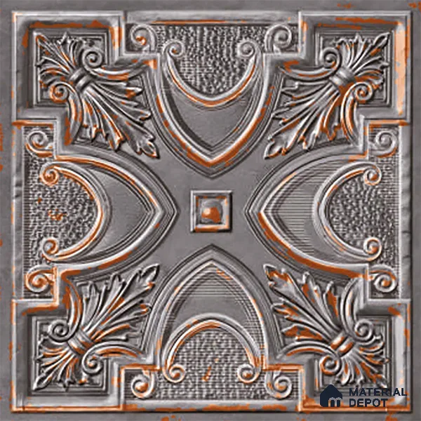 Patterned Look Wall Tile TL 09154 | Matte Finish 12 x 12 inch Ceramic Tile - 10 mm | Suitable For Kitchen, Bathroom, Bedroom & Office