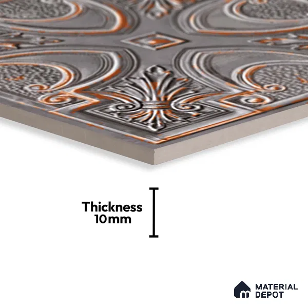 Patterned Look Wall Tile TL 09154 | Matte Finish 12 x 12 inch Ceramic Tile - 10 mm | Suitable For Kitchen, Bathroom, Bedroom & Office