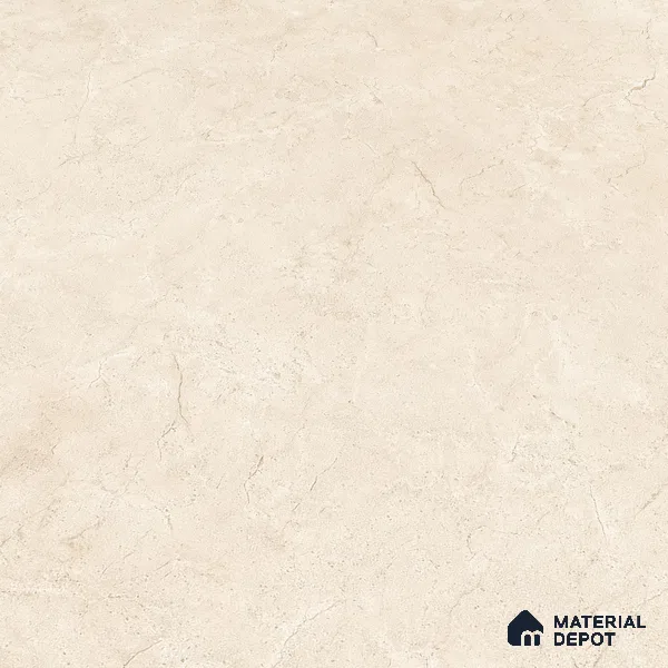 Large Format Marble Floor & Wall Tile TL 01469 Royal Crema Marfil 6 ft x 4 ft Glossy Finish Vitrified Tile - 9 mm | Suitable For Living Room, Bedroom, Office | Adhesive and Spacers Must be Used During Installation