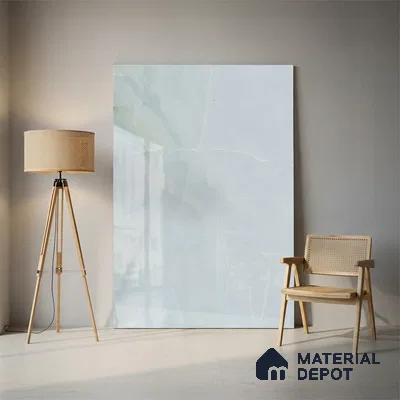 Large Format Marble Floor & Wall Tile TL 01467 Ocean Galaxy 6 ft x 4 ft Glossy Finish Vitrified Tile - 9 mm | Suitable For Living Room, Bedroom, Office | Adhesive and Spacers Must be Used During Installation