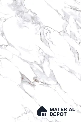 Large Format Marble Floor & Wall Tile TL 01465 Lerox White 6 ft x 4 ft Glossy Finish Vitrified Tile - 9 mm | Suitable For Living Room, Bedroom, Office | Adhesive and Spacers Must be Used During Installation