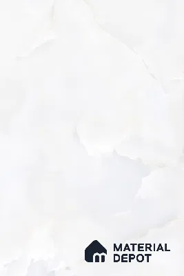 Large Format Marble Floor & Wall Tile TL 01468 Praga Onix White 6 ft x 4 ft Glossy Finish Vitrified Tile - 9 mm | Suitable For Living Room, Bedroom, Office | Adhesive and Spacers Must be Used During Installation