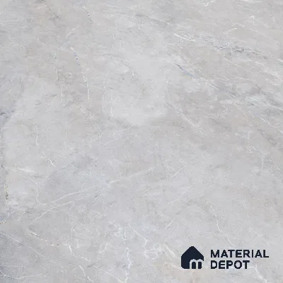 Budget Friendly Large Format Marble Floor & Wall Tile TL 01462 Ash Ford Bianco 6 ft x 4 ft Glossy Finish Vitrified Tile - 9 mm | Suitable For Living Room, Bedroom, Office | Adhesive and Spacers Must be Used During Installation
