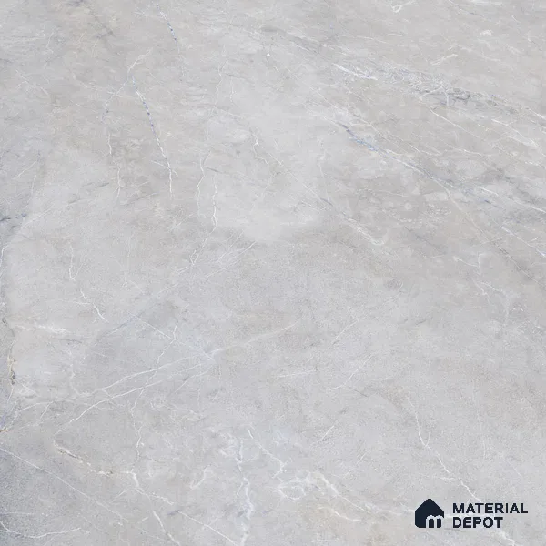 Budget Friendly Large Format Marble Floor & Wall Tile TL 01462 Ash Ford Bianco 6 ft x 4 ft Glossy Finish Vitrified Tile - 9 mm | Suitable For Living Room, Bedroom, Office | Adhesive and Spacers Must be Used During Installation