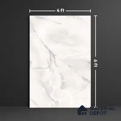 Large Format Marble Floor & Wall Tile TL 01466 Mercato Onyx 6 ft x 4 ft Glossy Finish Vitrified Tile - 9 mm | Suitable For Living Room, Bedroom, Office | Adhesive and Spacers Must be Used During Installation