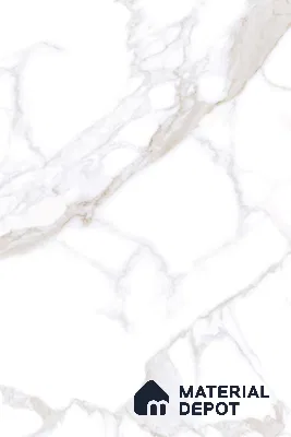 Large Format Marble Floor & Wall Tile TL 01471 A Statuario Violla 6 ft x 4 ft Glossy Finish Vitrified Tile - 9 mm | Suitable For Living Room, Bedroom, Office | Adhesive and Spacers Must be Used During Installation