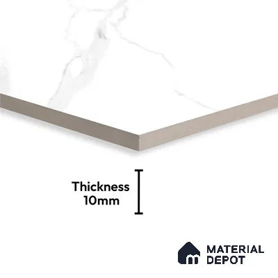 Large Format Marble Floor & Wall Tile TL 01479 A Satvario Nexa 6 ft x 4 ft Glossy Finish Vitrified Tile - 9 mm | Suitable For Living Room, Bedroom, Office | Adhesive and Spacers Must be Used During Installation