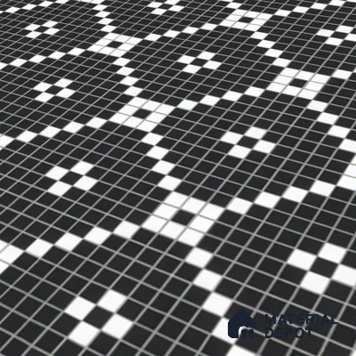 Moroccan Floor & Wall Tile TL 07639 Retro Grid 1 ft x 1 ft Matte Finish Vitrified Tile - 9 mm | Suitable For Bathroom, Kitchen, Living Area | Please Expect a Slight Variation of Pattern