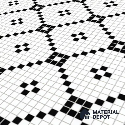 Moroccan Floor & Wall Tile TL 07614 Mosaic Grid 1 ft x 1 ft Matte Finish Vitrified Tile - 9 mm | Suitable For Bathroom, Kitchen, Living Area | Please Expect a Slight Variation of Pattern (Sample)