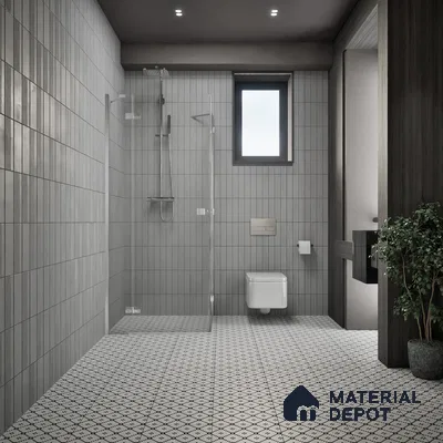 Moroccan Floor & Wall Tile TL 07614 Mosaic Grid 1 ft x 1 ft Matte Finish Vitrified Tile - 9 mm | Suitable For Bathroom, Kitchen, Living Area | Please Expect a Slight Variation of Pattern (Sample)