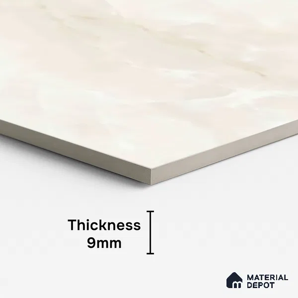 Marble Floor & Wall Tile TL 10175 LGV Polished Resilio Onyx 4 ft x 2 ft Glossy Finish Vitrified Tile - 9 mm | Suitable For living Room, Bedroom, Bathroom | Random Designs