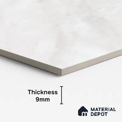 Marble Floor & Wall Tile TL 10173 Atlas Bianco Endless 4 ft x 2 ft Glossy Finish Vitrified Tile - 9 mm | Suitable For living Room, Bedroom, Bathroom