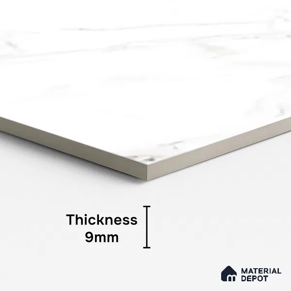 Marble Floor & Wall Tile TL 10176 B SGH Micheal Satvario 4 ft x 2 ft Glossy Finish Vitrified Tile - 9 mm | Suitable For living Room, Bedroom, Bathroom