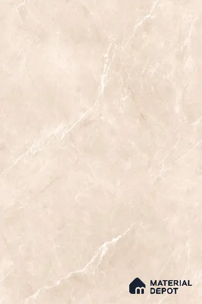 Marble Floor & Wall Tile TL 10196 SHG Magnum Crema 6 ft x 4 ft Glossy Finish Vitrified Tile - 9 mm | Suitable For living Room, Bedroom, Bathroom | Adhesive and Spacers Must be Used During Installation