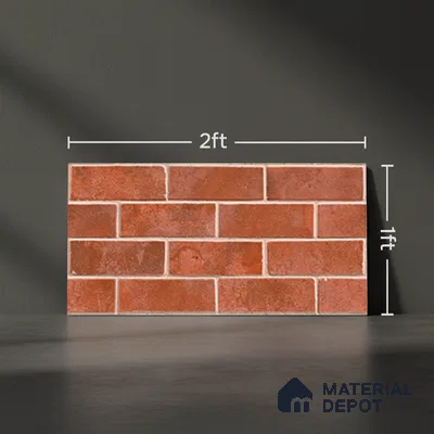 TL 10199 Tibet Red 2 ft x 1 ft Matte Finish Ceramic Wall Tile - 9 mm