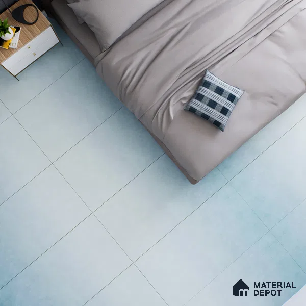 Stone Floor & Wall Tile TL 07695 Skiffar Aqua 4 ft x 2 ft Matte Finish Vitrified Tile - 9 mm |  | Suitable For Living Room, Bedroom, Bathroom | Random Designs