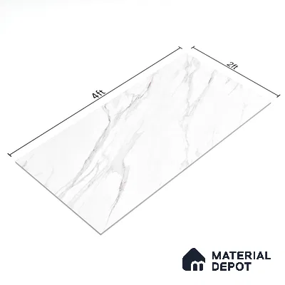 Floor & Wall Tile TL 06275  Arctic Rust 4 ft x 2 ft Vitrified Matte Finish - 9 mm (Random Design 6) | Suitable for Living Room,Bedroom,Bathroom & Kitchen (Sample)
