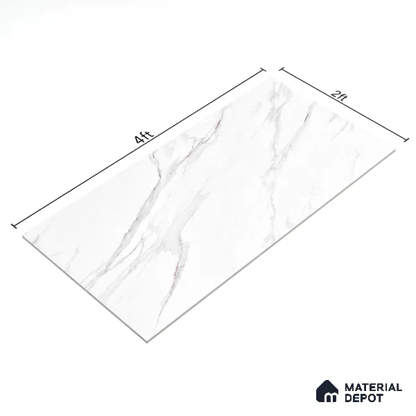Floor & Wall Tile TL 06275  Arctic Rust 4 ft x 2 ft Vitrified Matte Finish - 9 mm (Random Design 6) | Suitable for Living Room,Bedroom,Bathroom & Kitchen (Sample)