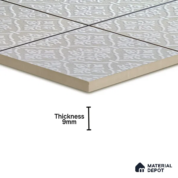 Patterned Wall Tile TL 05893 Spactra 148 mm x 148 mm Vitrified - 9 mm | Handcrafted | Suitable For Living Room, Bedroom, Kitchen