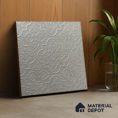 Patterned Wall Tile TL 05895 Spactra 197 mm x 197 mm Vitrified - 9 mm | Handcrafted | Suitable For Living Room, Bedroom, Kitchen | Please Expect a Slight Variation of Pattern