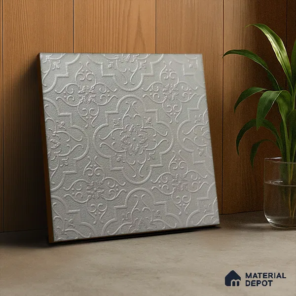 Patterned Wall Tile TL 05895 Spactra 197 mm x 197 mm Vitrified - 9 mm | Handcrafted | Suitable For Living Room, Bedroom, Kitchen | Please Expect a Slight Variation of Pattern