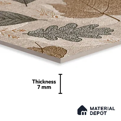 Budget Friendly Floral Wall Tile Value For Money TL 06231  18 x 12 inch - Ceramic Glossy Finish -7 mm  | Suitable for Kitchen & Bathroom