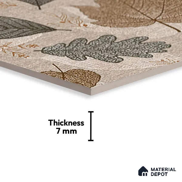 Budget Friendly Floral Wall Tile Value For Money TL 06231  18 x 12 inch - Ceramic Glossy Finish -7 mm  | Suitable for Kitchen & Bathroom
