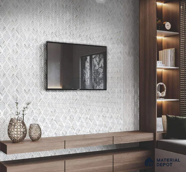 Moroccan Look Floor & Wall Tile TL 06148 Antares 2 ft x 2 ft Sinker Finish Vitrified Tile - 9 mm | Suitable For Kitchen, Accent/Feature Wall, Bathroom | Please Expect a Slight Variation of Pattern