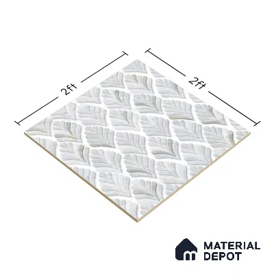 Moroccan Look Floor & Wall Tile TL 06148 Antares 2 ft x 2 ft Sinker Finish Vitrified Tile - 9 mm | Suitable For Kitchen, Accent/Feature Wall, Bathroom | Please Expect a Slight Variation of Pattern