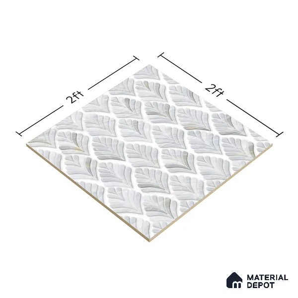 Moroccan Look Floor & Wall Tile TL 06148 Antares 2 ft x 2 ft Sinker Finish Vitrified Tile - 9 mm | Suitable For Kitchen, Accent/Feature Wall, Bathroom | Please Expect a Slight Variation of Pattern