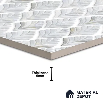 Moroccan Look Floor & Wall Tile TL 06148 Antares 2 ft x 2 ft Sinker Finish Vitrified Tile - 9 mm | Suitable For Kitchen, Accent/Feature Wall, Bathroom | Please Expect a Slight Variation of Pattern