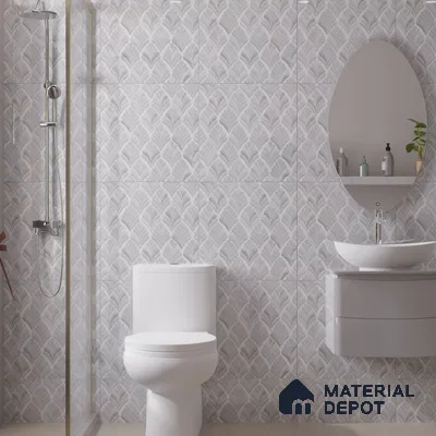 Moroccan Look Floor & Wall Tile TL 06148 Antares 2 ft x 2 ft Sinker Finish Vitrified Tile - 9 mm | Suitable For Kitchen, Accent/Feature Wall, Bathroom | Please Expect a Slight Variation of Pattern