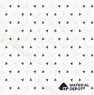Moroccan Look Floor & Wall Tile TL 06156 Canis 2 ft x 2 ft Glitter Glossy Finish Vitrified Tile - 9 mm  | Suitable For Living Room, Dining, Bathroom & Kitchen | Please Expect a Slight Variation of Pattern (Sample)